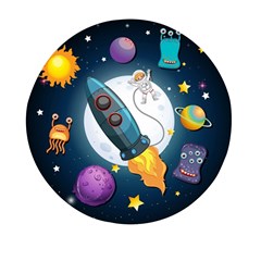 Spaceship Astronaut Space Mini Round Pill Box by Hannah976