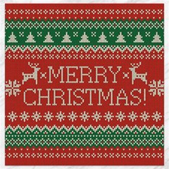 Merry Christmas  Pattern Canvas 12  X 12  by artworkshop