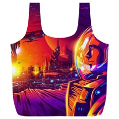 Far Future Human Colonization Full Print Recycle Bag (xxl) by Hannah976