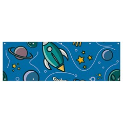 About Space Seamless Pattern Banner And Sign 12  X 4  by Hannah976