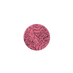 Pink Monstera 1  Mini Buttons by ConteMonfrey