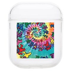 Grateful Dead Bears Tie Dye Vibrant Spiral Soft Tpu Airpods 1/2 Case by Bedest