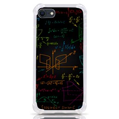Mathematical Colorful Formulas Drawn By Hand Black Chalkboard Iphone Se by Ravend