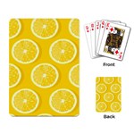 Lemon Fruits Slice Seamless Pattern Playing Cards Single Design (Rectangle) Back