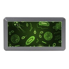 Bacteria Virus Seamless Pattern Inversion Memory Card Reader (mini) by Ravend