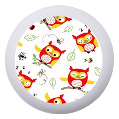Seamless Pattern Vector Owl Cartoon With Bugs Dento Box With Mirror by Apen