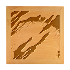 Multicolored Abstract Background Wood Photo Frame Cube by Apen