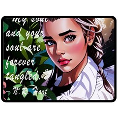 Love Quotes Design Fleece Blanket (large) by TShirt44