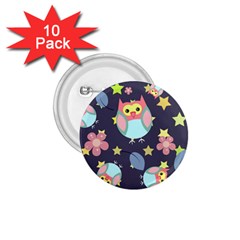 Owl Stars Pattern Background 1 75  Buttons (10 Pack) by Apen