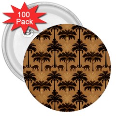 Pattern Background Decorative 3  Buttons (100 Pack)  by Jatiart