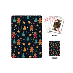 Winter Xmas Christmas Holiday Playing Cards Single Design (mini) by Ravend