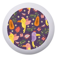 Exotic Seamless Pattern With Parrots Fruits Dento Box With Mirror by Ravend