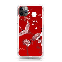 Japanese Crane Bird Art Iphone 11 Pro Max 6 5 Inch Tpu Uv Print Case by Cendanart