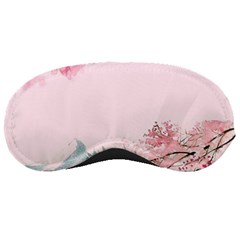 Pink Chinese Style Cherry Blossom Sleep Mask by Cendanart