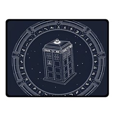 Doctor Who Bbc Tardis Fleece Blanket (small) by Cendanart
