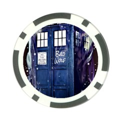 Bad Wolf Tardis Doctor Who Poker Chip Card Guard (10 Pack) by Cendanart