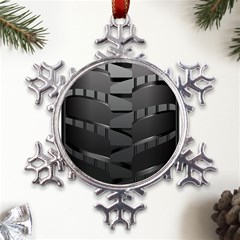 Tire Metal Large Snowflake Ornament by Ket1n9