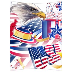 United States Of America Usa  Images Independence Day Back Support Cushion by Ket1n9