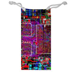 Technology Circuit Board Layout Pattern Jewelry Bag by Ket1n9