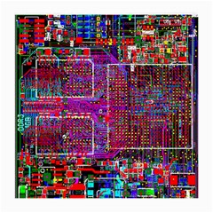 Technology Circuit Board Layout Pattern Medium Glasses Cloth by Ket1n9