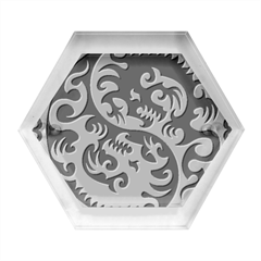 Ying Yang Tattoo Hexagon Wood Jewelry Box by Ket1n9