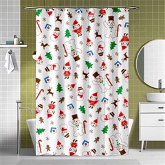 Christmas Shower Curtain 48  X 72  (small)  by saad11