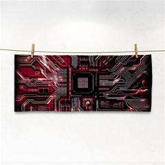 Chip Retro Technology Hand Towel by Cendanart