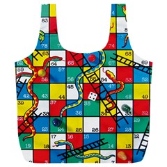 Snakes And Ladders Full Print Recycle Bag (xxl) by Ket1n9