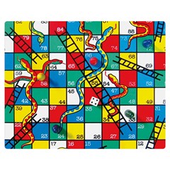 Snakes And Ladders Premium Plush Fleece Blanket (medium) by Ket1n9