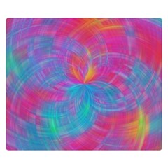 Abstract Fantastic Ractal Gradient Two Sides Premium Plush Fleece Blanket (small) by Ket1n9