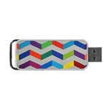 Charming Chevrons Quilt Portable USB Flash (One Side) Front