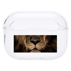 African Lion Mane Close Eyes Hard Pc Airpods Pro Case by Ket1n9