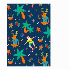 Colorful Funny Christmas Pattern Small Garden Flag (two Sides) by Ket1n9