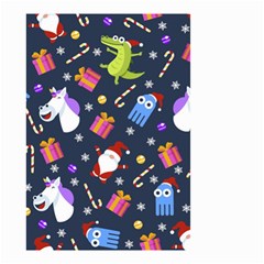 Colorful Funny Christmas Pattern Small Garden Flag (two Sides) by Ket1n9