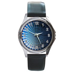 Data Computer Internet Online Round Metal Watch by Ket1n9