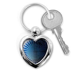 Data Computer Internet Online Key Chain (heart) by Ket1n9