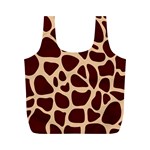 Animal Print Girraf Patterns Full Print Recycle Bag (M) Back