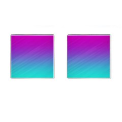 Background Pink Blue Gradient Cufflinks (square) by Ket1n9