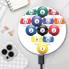 Racked Billiard Pool Balls Wireless Fast Charger(white) by Ket1n9