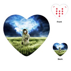 Astronaut Playing Cards Single Design (heart) by Ket1n9