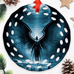 Rising Angel Fantasy Ornament (round Filigree) by Ket1n9