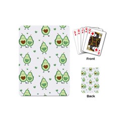 Cute Seamless Pattern With Avocado Lovers Playing Cards Single Design (mini) by Ket1n9