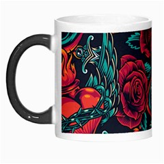 Vintage Flash Tattoos Designs Seamless Pattern Morph Mug by Ndabl3x