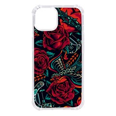Vintage Flash Tattoos Designs Seamless Pattern Iphone 14 Tpu Uv Print Case by Ndabl3x