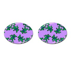 Grateful Dead Bears Cufflinks (oval) by Cendanart