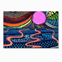 Grateful Dead Wallpaper Postcards 5  X 7  (pkg Of 10) by Cendanart