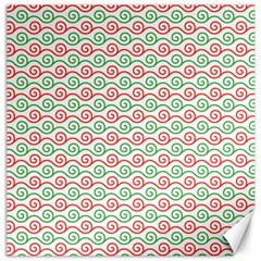 Spiral Geometry Pattern Canvas 20  X 20  by Ndabl3x