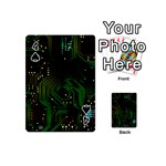Circuits Circuit Board Green Technology Playing Cards 54 Designs (Mini) Front - Spade4