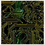 Circuits Circuit Board Yelow Canvas 12  x 12  11.4 x11.56  Canvas - 1