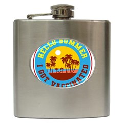Vaccination Summer Hip Flask (6 Oz) by Cendanart